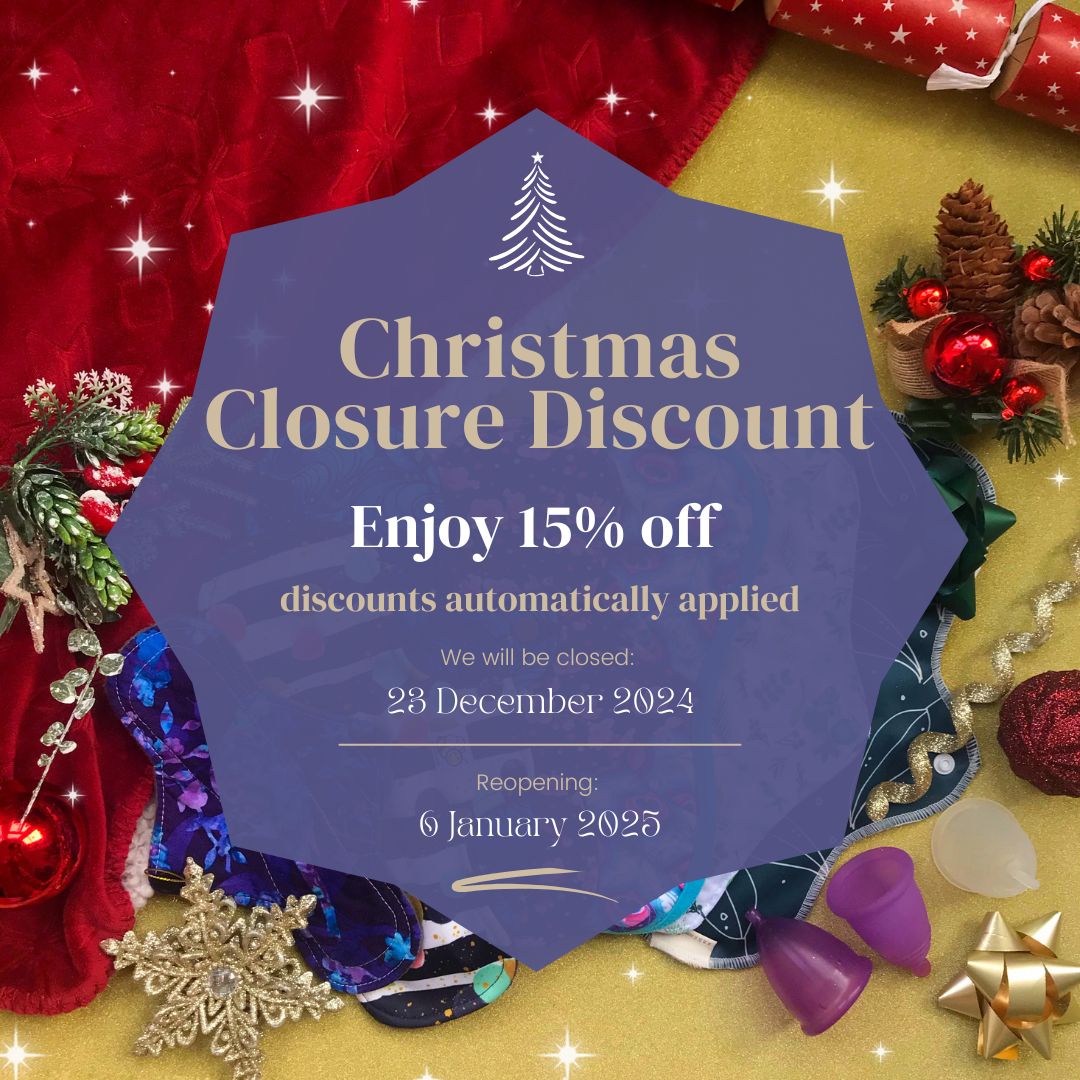 Pop Up showing Christmas closure until 4th Jan but enjoy 15% off during that time. Discount automatically applied